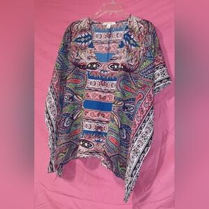 Miami Paisley Caftan Top S